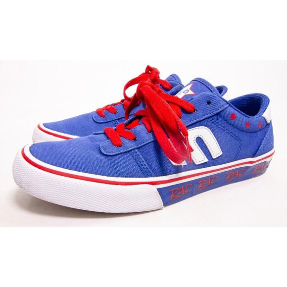 Etnies Calli Vulc x RAD Low Top Sneaker Shoes Blue/Red/White Women's 7.5 - Picture 2 of 9